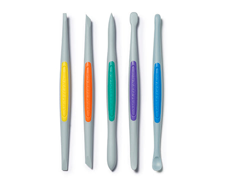 Xiem Clay Finishing Tools Small Flex Firm Silicone Set (5pcs)