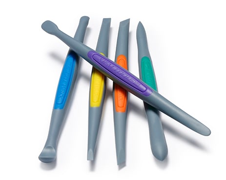 Xiem Clay Finishing Tools (Small) Strong-Firm Silicone Set (5pcs)