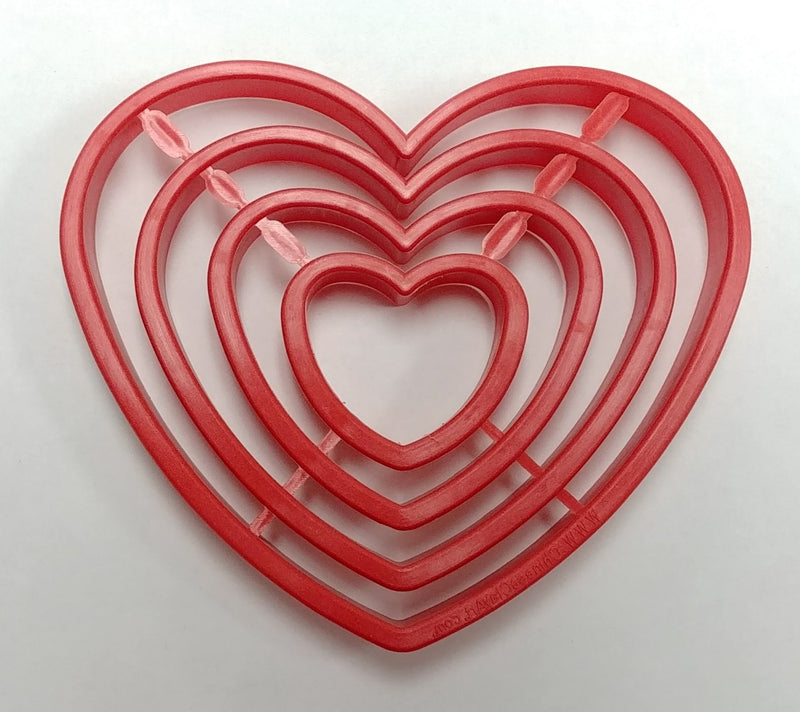 CC Shape Cutter Red Heart 4pc