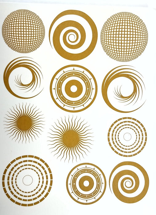 Decal Large Circle GSLGCL2-gold