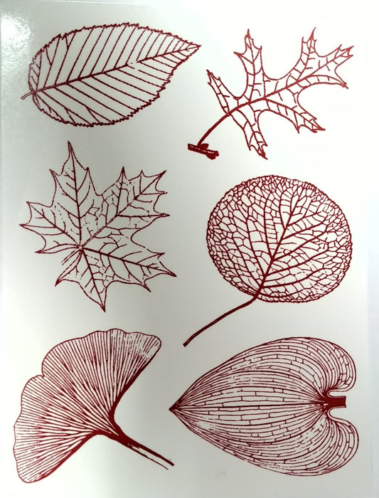 Decal Large Leaves BTLGLV-rED