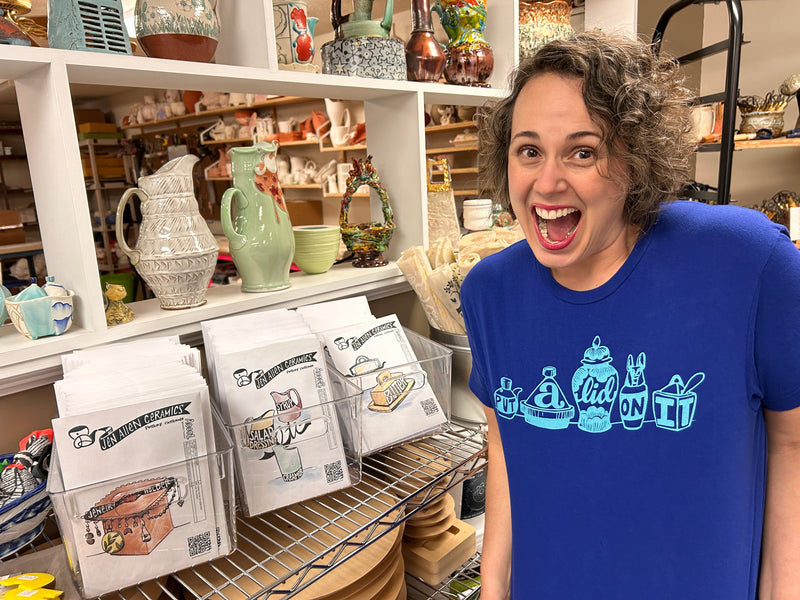 Put A Lid On It T-Shirt designed by Jen Allen