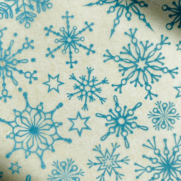 Elan Transfer Small Snowflakes Turquoise