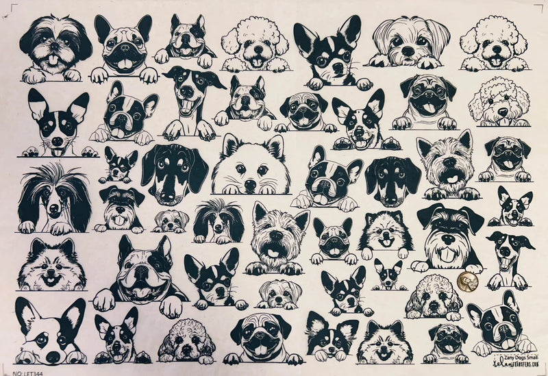 Elan Transfer Zany Dogs Small