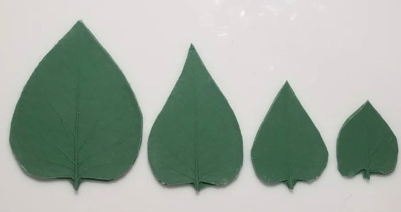 LP156 Lilac Rubber Leaf Forms (Set of 4)