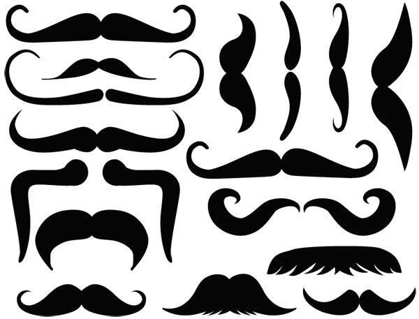 Decal Mustaches ULMH-Black