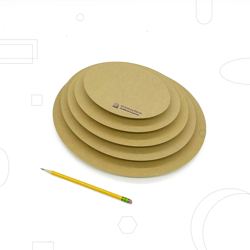 GR Pottery Forms - Oval Stack Pack (5 Piece)