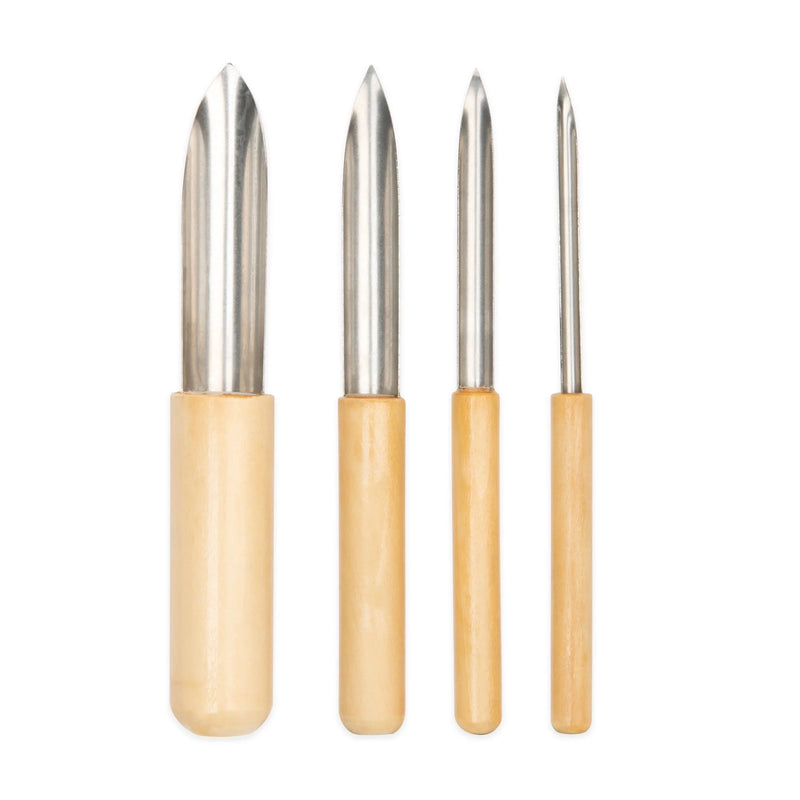 RSET-POT20 Langnickel 4pc Semi-Round Hole Cutter Set