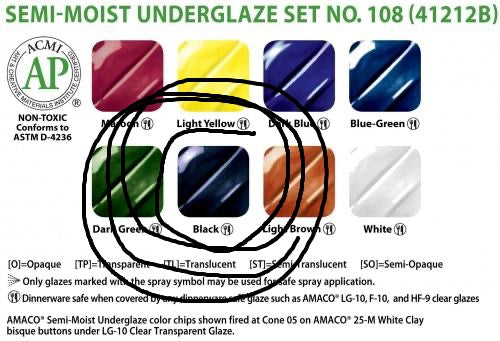 Semi Moist Underglaze Refill Black