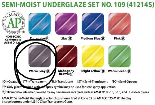 Semi Moist Underglaze Refill Warm Gray