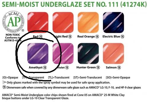 Semi Moist Underglaze Refill Amethyst