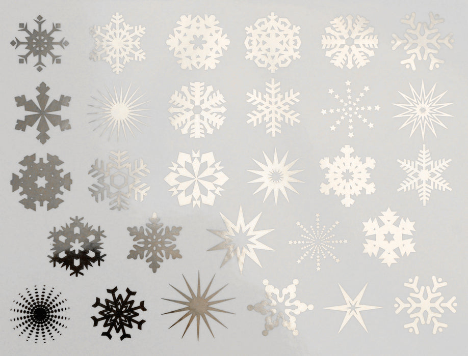 Decal Snowflakes HYSW-Mica Wh