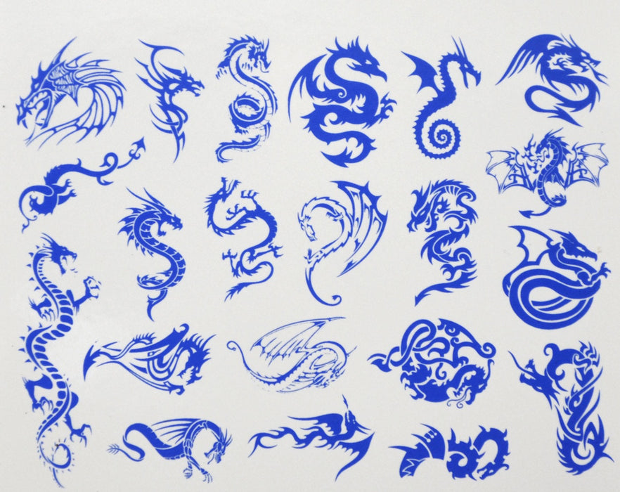 Decal small dragons MMDG-Blue