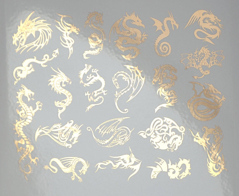 Decal small dragons MMDG-Gold