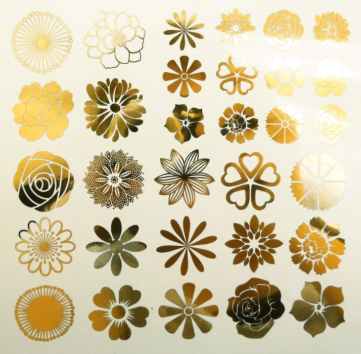Decal Flowers BTFW-Mica White