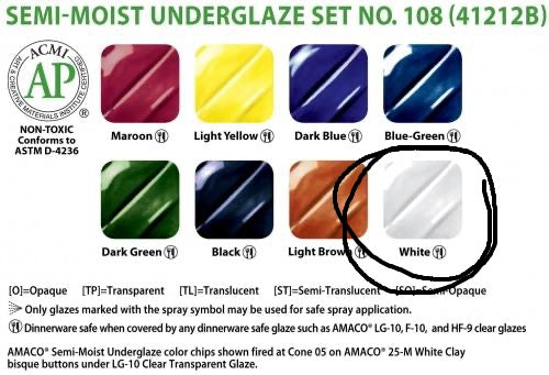 Semi Moist Underglaze Refill White