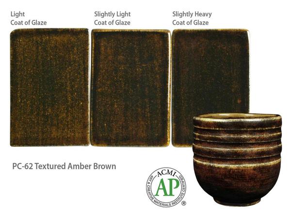 PC62 Textured Amber Brown Pint