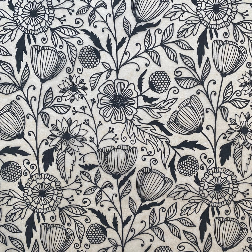 Elan Transfer Flower Doodle