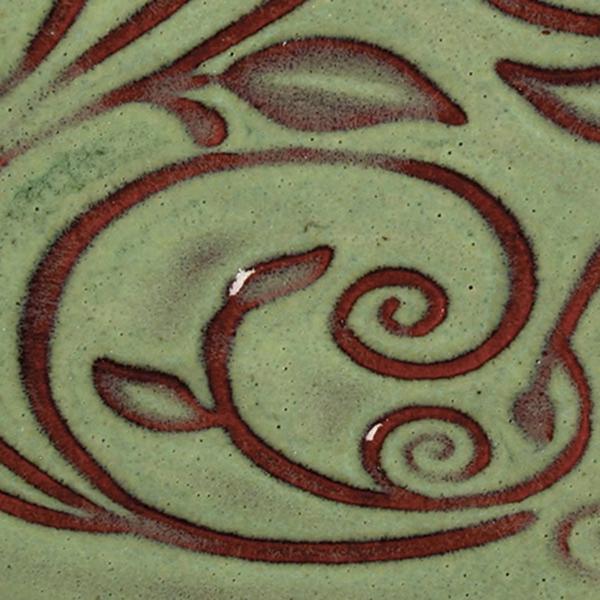 O42 Moss Green Pint Opalescent Low Fire Glaze