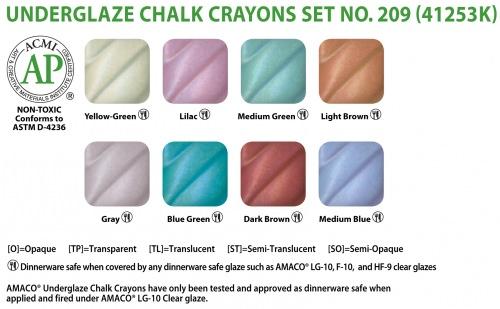 Underglaze Chalk Crayons  209